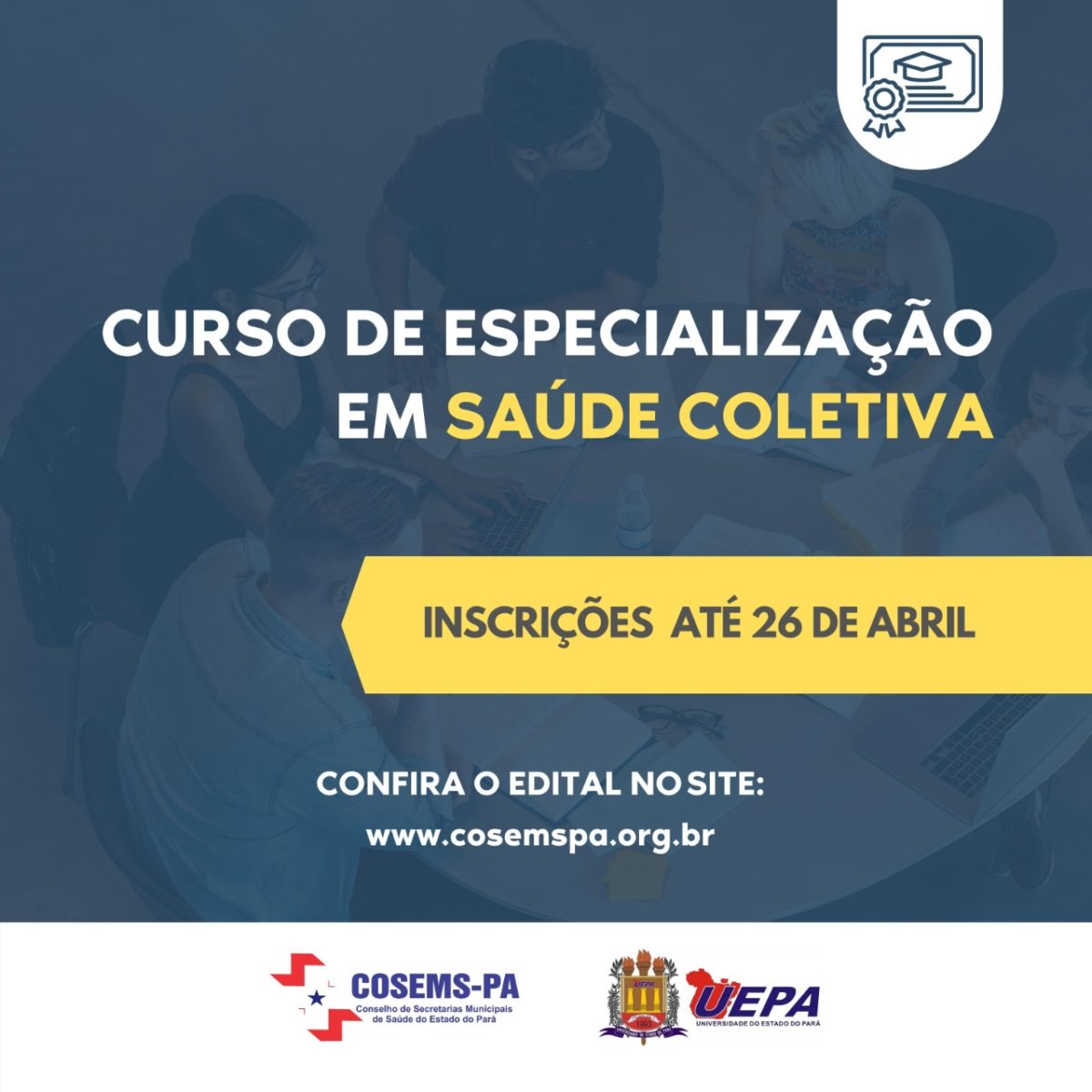 INSCRIÇÕES ABERTAS Inscreva-se já! De 26/10 até as 15h do dia 30