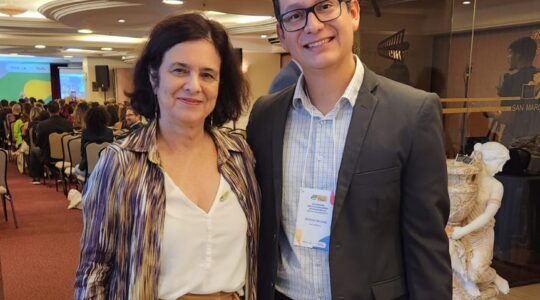 Secretário de saúde de Benevides, Rodrigo Balieiro, com a ministra da Saúde, Nísia Trindade